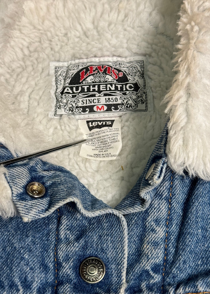 Vintage Levi Denim Vest Sheepskin Lined (M) – Route 66 Sydney