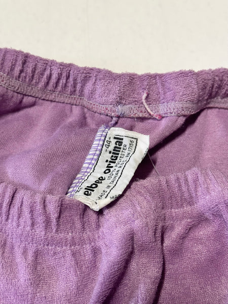 Vintage Terry Toweling Lilac Shorts (S-M)