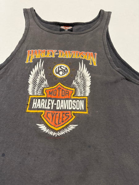 Vintage Harley Davidson Grey Singlet (L)