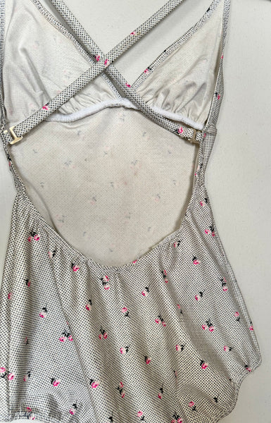Vintage Swimsuit - Spots and Flowers (S-M)