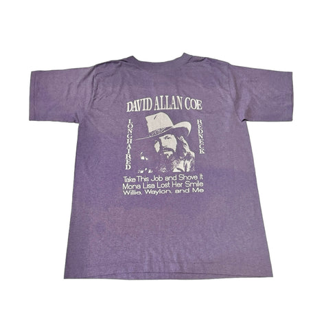 Vintage Purple David Allan Coe World Tour T-shirt (L)