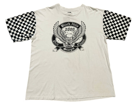 Vintage Route 66 Checkered Eagle T-shirt (L)