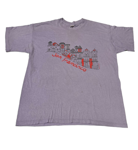 Vintage Purple San Francisco T-shirt (L)