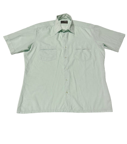 Vintage 70s Pastel Short-sleeve Shirt (M)