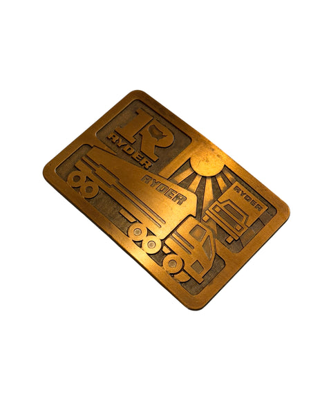 Vintage Belt Buckle - Ryder Truck