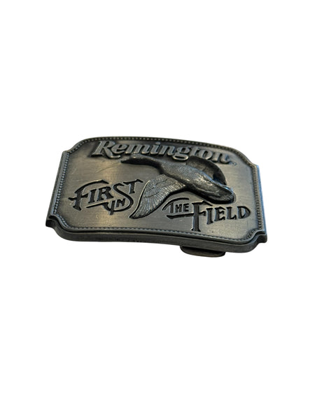 Vintage Belt Buckle - Remington Duck Metal