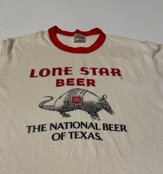 Lone Star Beer Vintage Ringer T-shirt (M)