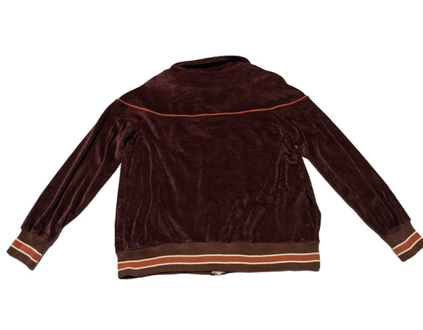 Vintage Brown/ Burgundy Velour Jacket (38)