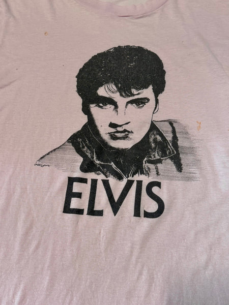 Vintage Pink Elvis T-shirt (L)