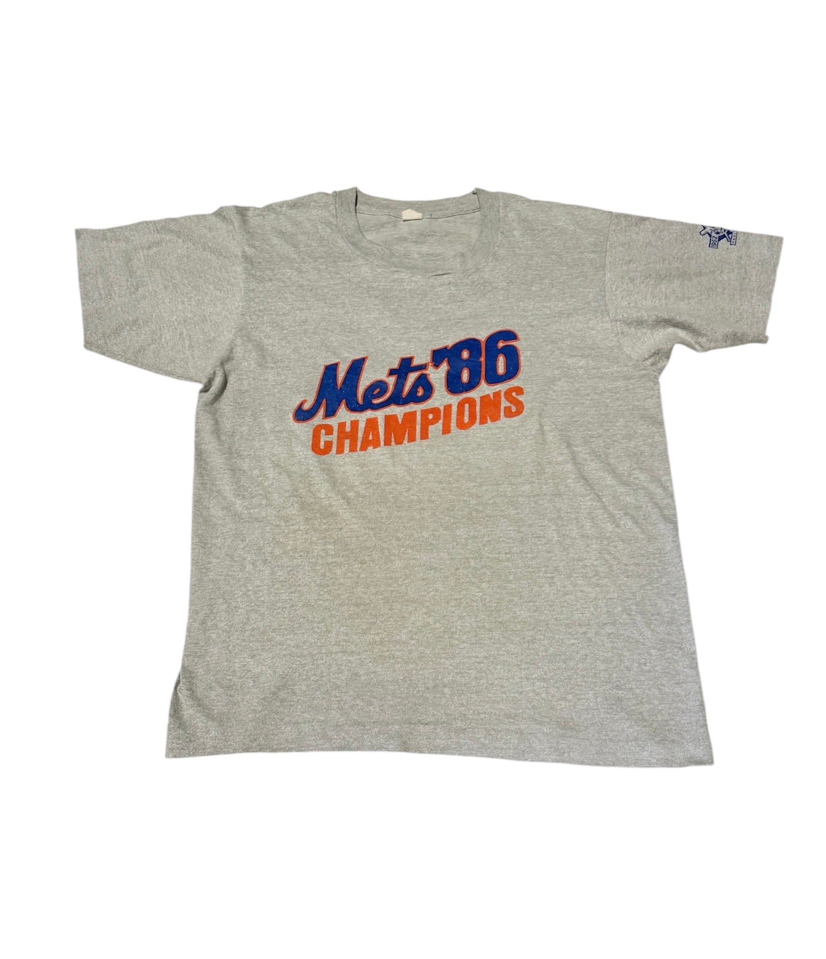 Vintage Grey Mets 86’ Champions T-shirt (M)