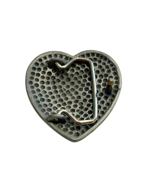 Gold Heart Belt Buckle