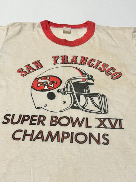 San Francisco Superbowl 16 Vintage Ringer T-shirt (S)