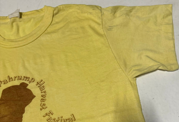 Vintage Yellow Cowboy Boot Rodeo T-shirt (M-L)