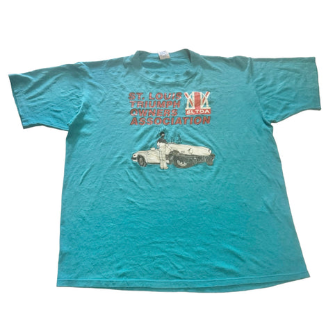 Turquoise St Louis Triumph Owners Vintage T-shirt (XL)