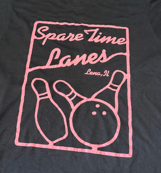 Vintage Spare Time Lanes Bowling T-shirt (M)