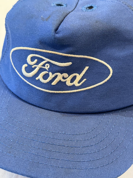 Vintage Ford Blue Trucker Hat