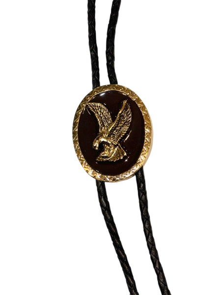 Bolo Tie - Gold / Bronze Eagle
