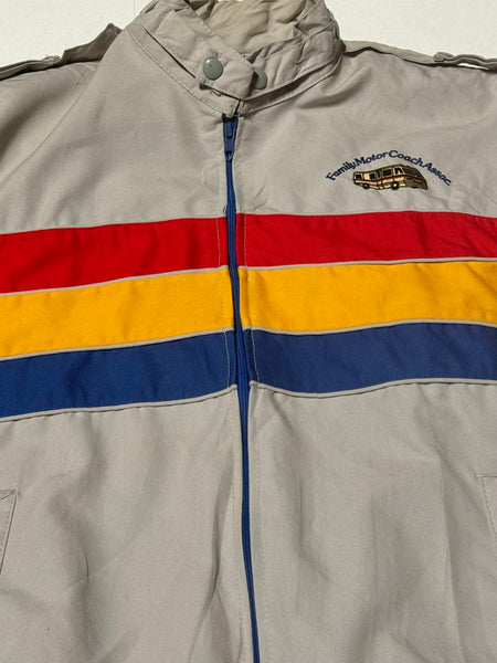 Vintage Caravan Trailer Park Windbreaker Jacket (M)