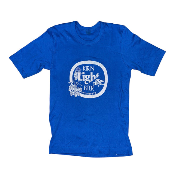 Vintage Kirin Light Beer Blue T-shirt (S)