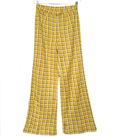 Vintage Geometric Flares - Mustard Yellow (24”-26”)