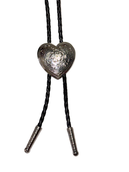 Bolo Tie - Silver Heart