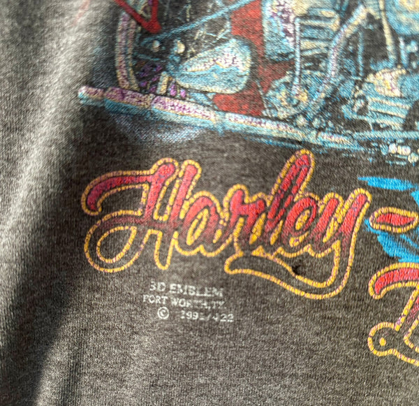 Vintage 3D Emblem Harley Davidson T-shirt (M)