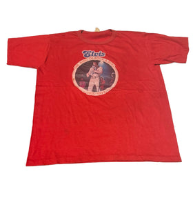 Vintage Red Elvis ‘King of Rock & Roll’ T-shirt (L-XL)