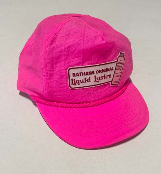 Vintage Pink Fluro Hat - Liquid Lustre