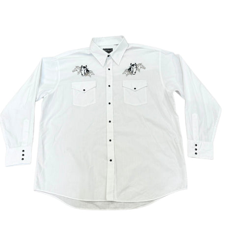 Vintage White Horses  ‘High Noon’ - Western Shirt (XL)