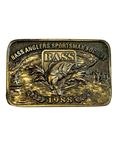 Vintage BASS Fish Belt Buckle 1988