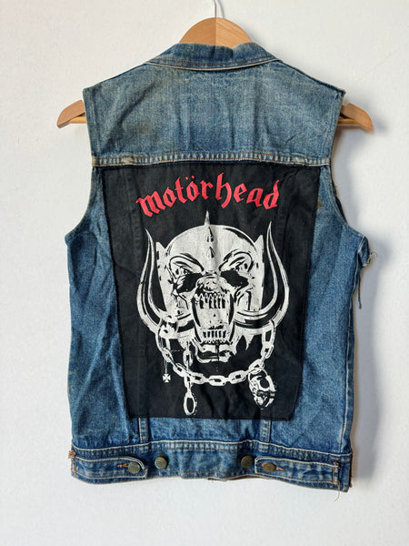 Vintage Motörhead & AC/DC Denim Vest (S)