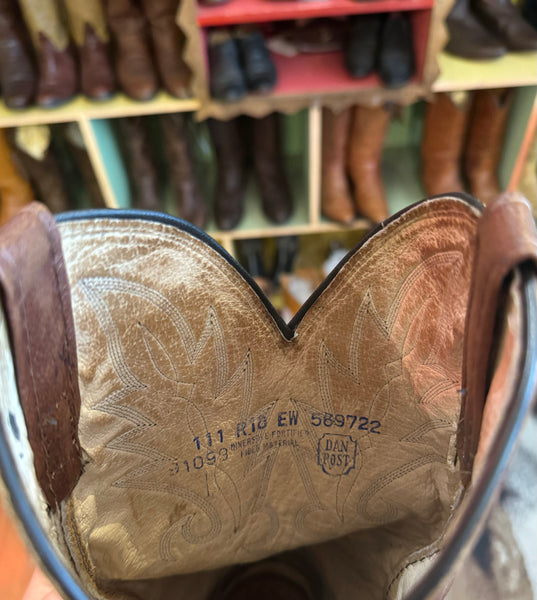 Vintage Brown Steel Toe Cap Cowboy Boots (11 Womens / 9 Mens)