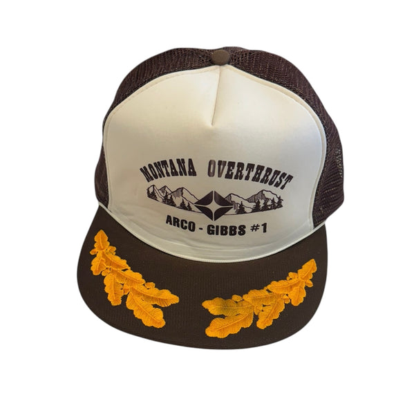 Vintage Montana Overthrust Brown Trucker Hat