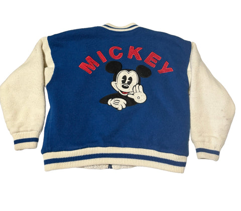 Vintage Mickey Mouse Sheepskin Caridgan Knit (L)