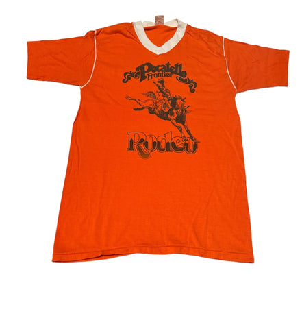 Vintage Pocatello Frontier Rodeo Ringer T-shirt (S)