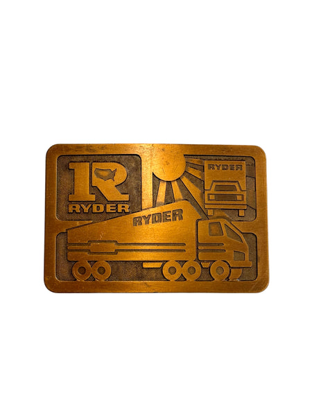Vintage Belt Buckle - Ryder Truck
