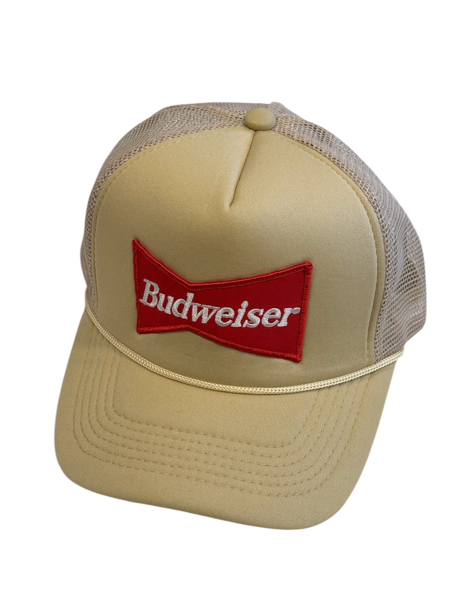 Beige Budweiser Trucker Hat