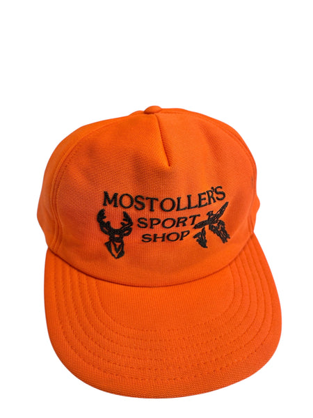 Vintage Orange Mostoller’s Deer Trucker Hat