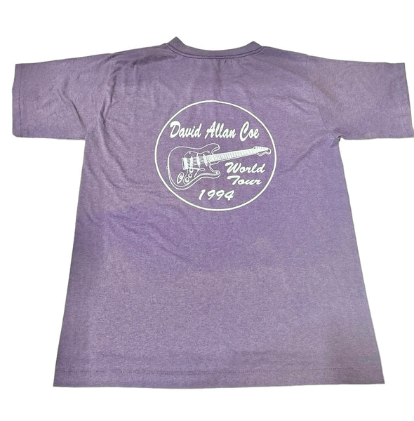 Vintage Purple David Allan Coe World Tour T-shirt (L)