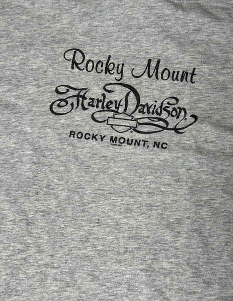 Vintage Harley Davidson Long Sleeve Top - Grey with Logo   (L)