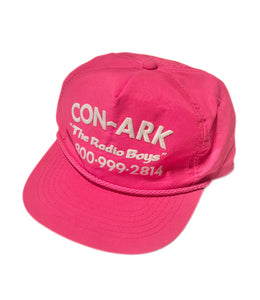 Vintage Pink Fluro Hat - Con-Ark Radio Boys