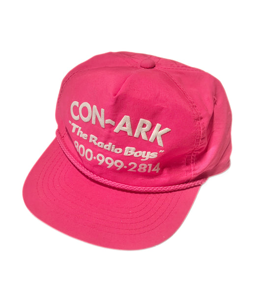 Vintage Pink Fluro Hat - Con-Ark Radio Boys