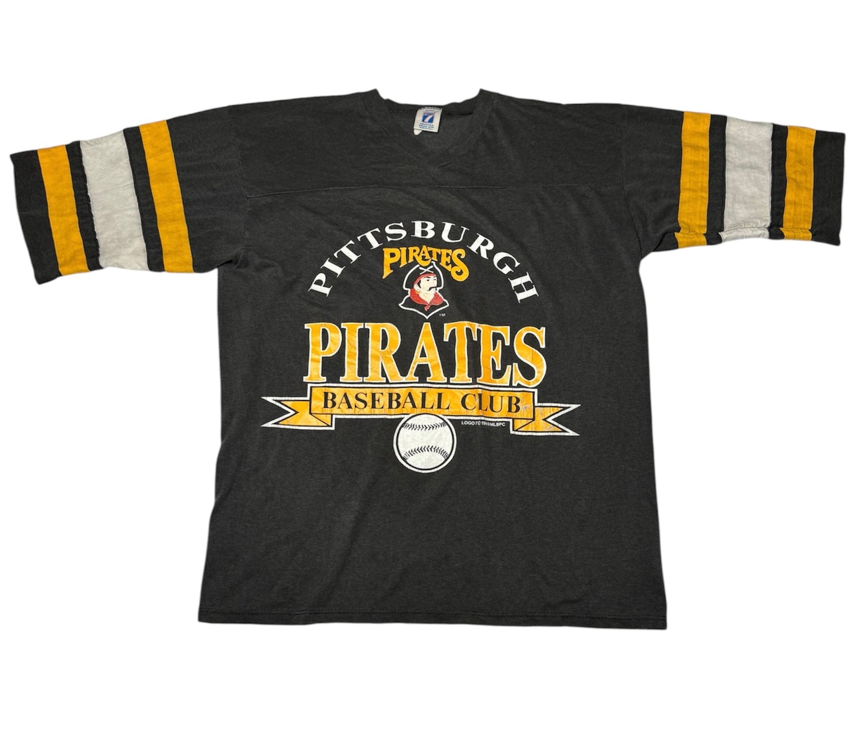 Pittsburgh Pirates Baseball Grid Iron T-shirt (L)