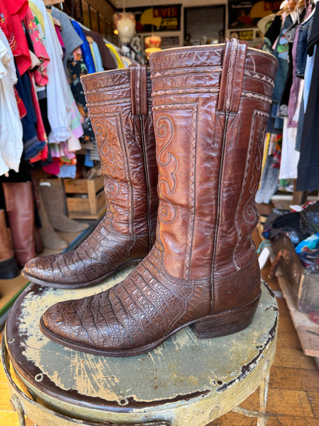 Vintage Luchese Gator Cowboy Boots (11.5 Womens / 9.5 Mens)