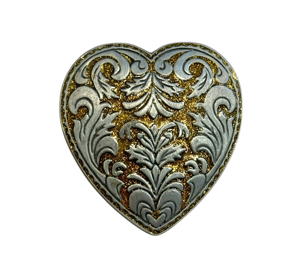 Gold Heart Belt Buckle