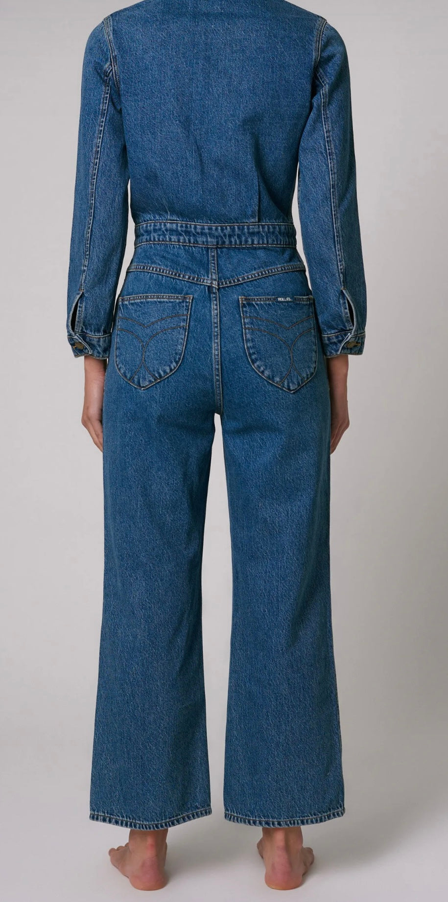 Rolla's Heidi Jumpsuit - Pacific - Mid Vintage Blue – Route 66 Sydney