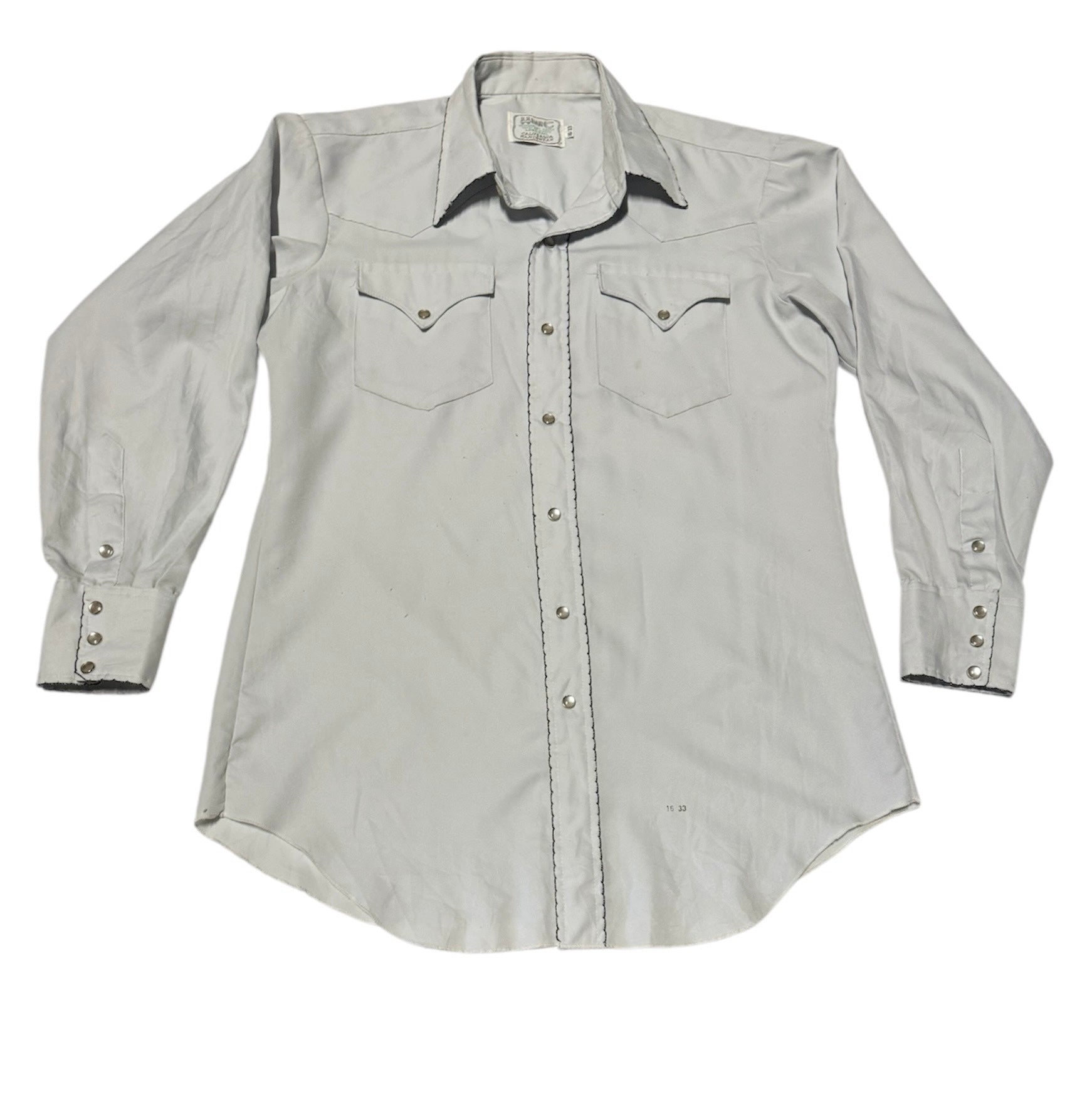 Vintage Grey ‘H Bar C’ Western Shirt - (L)