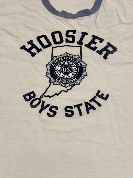 Hoosier Boys State Vintage Ringer T-shirt (M-L)