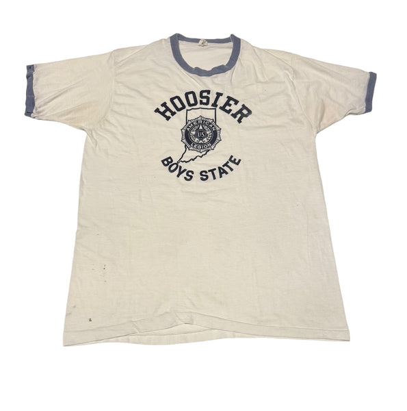 Hoosier Boys State Vintage Ringer T-shirt (M-L)