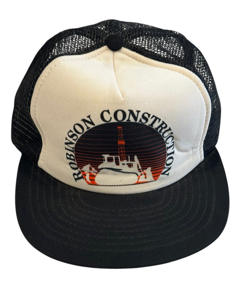 Vintage Robinson Construction  Trucker Hat